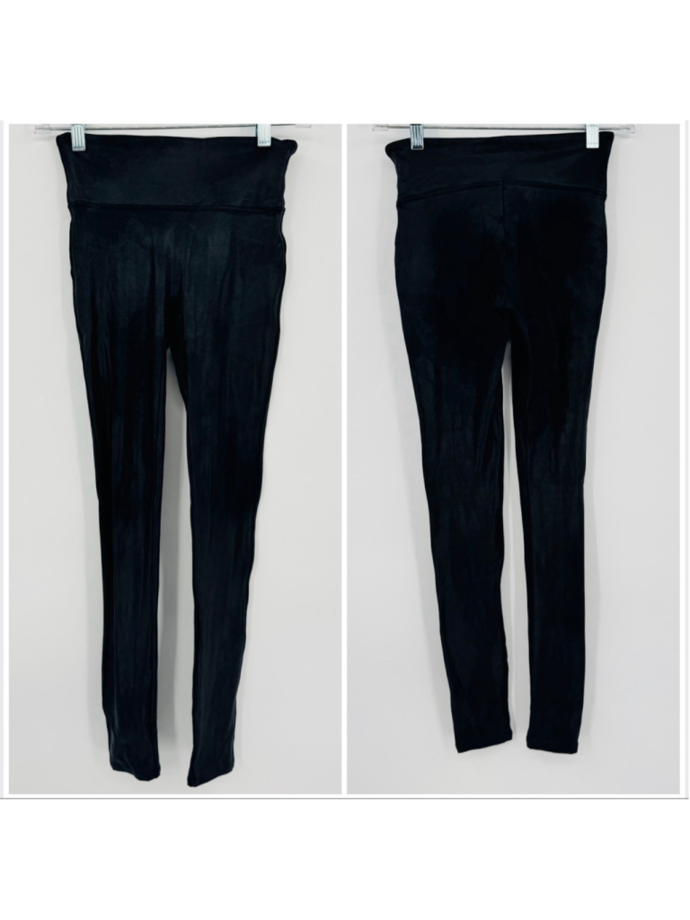 Women's SPANX Black Metallic Leggings XS